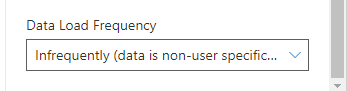 Data caching drop-down