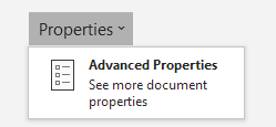 Accessing Word custom properties