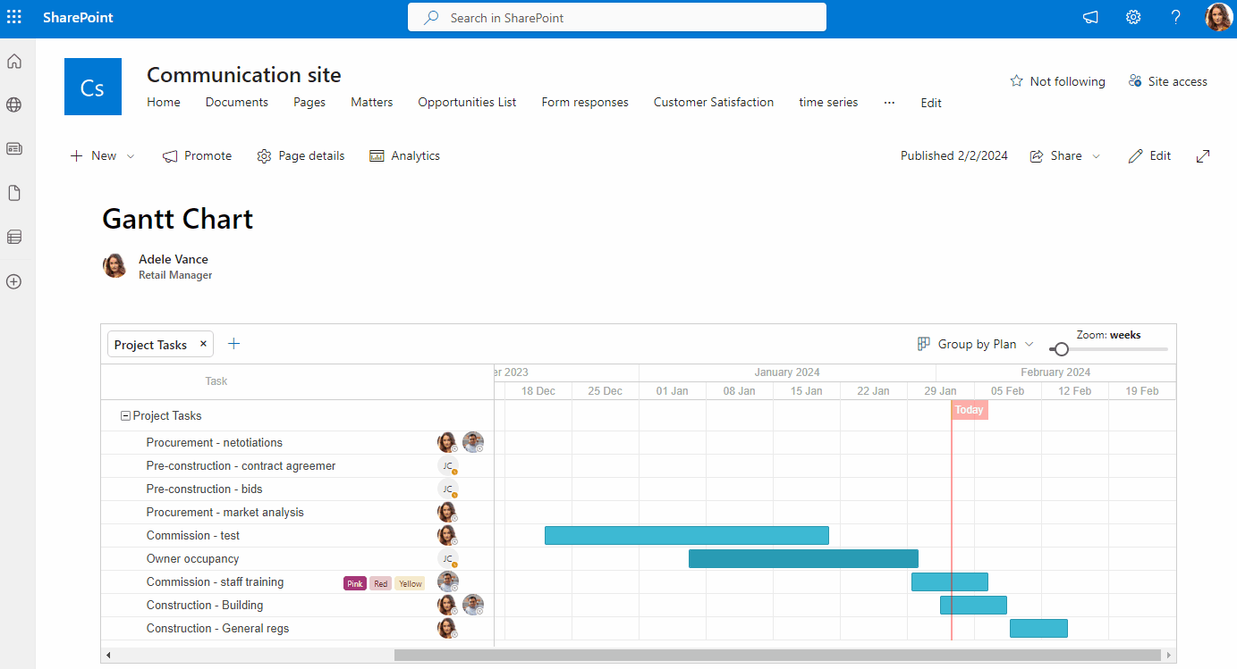 Gantt Chart for Microsoft Planner